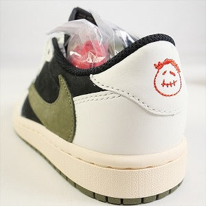 NIKE ナイキ ×Travis Scott WMNS Air Jordan 1 Low OG Medium Olive DZ4137-106 スニーカー オリーブ Size 【26.5cm】 【新古品・未使用品】 20804270