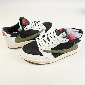 NIKE ナイキ ×Travis Scott WMNS Air Jordan 1 Low OG Medium Olive DZ4137-106 スニーカー オリーブ Size 【26.5cm】 【新古品・未使用品】 20804270