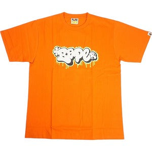 A BATHING APE ア ベイシング エイプ BAPE GRAFFITI LOGO TEE ORANGE Tシャツ オレンジ Size 【L】 【新古品・未使用品】 20804410