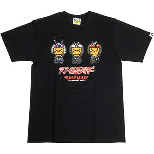 A BATHING APE ア ベイシング エイプ ×シン仮面ライダー #2 BABY MILO TEE WHITE Tシャツ 黒 Size 【L】 【新古品・未使用品】 20804414