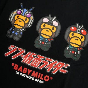 A BATHING APE ア ベイシング エイプ ×シン仮面ライダー #2 BABY MILO TEE WHITE Tシャツ 黒 Size 【L】 【新古品・未使用品】 20804414