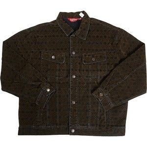 SUPREME シュプリーム 24AW Flocked Denim Trucker Jacket Black ジャケット 黒 Size 【L】 【新古品・未使用品】 20804559