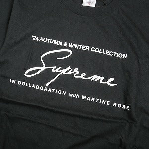 SUPREME シュプリーム ×Martine Rose 24AW Tee Black Tシャツ 黒 Size 【M】 【新古品・未使用品】 20804567