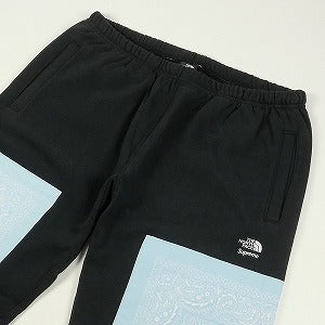 SUPREME シュプリーム ×The North Face 22SS Bandana Sweatpant Black スウェットパンツ 黒 Size 【M】 【新古品・未使用品】 20804618