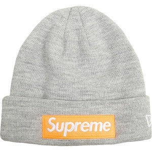 SUPREME シュプリーム 17AW New Era Box Logo Beanie Heather Grey ボックスロゴビーニー 灰 Size 【フリー】 【中古品-非常に良い】 20804637