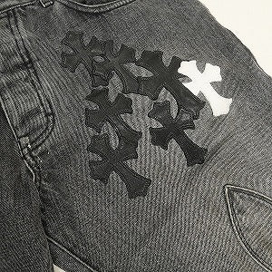 CHROME HEARTS クロム・ハーツ FLEURKNEE JEAN STRTLG FBRC BLACK フレアニークロスパッチデニムパンツ 黒 Size 【W33】 【中古品-非常に良い】 20804709