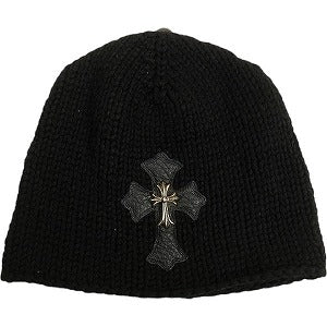 CHROME HEARTS クロム・ハーツ CASHMERE BEANIE CASH CROSS BLACK ビーニー 黒 Size 【フリー】 【新古品・未使用品】 20804749