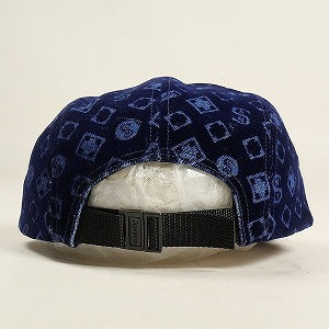 SUPREME シュプリーム 24AW Flocked Denim Camp Cap Blue キャンプキャップ 青 Size 【フリー】 【新古品・未使用品】 20804752