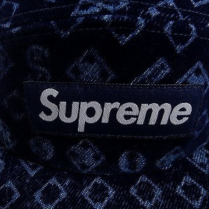 SUPREME シュプリーム 24AW Flocked Denim Camp Cap Blue キャンプキャップ 青 Size 【フリー】 【新古品・未使用品】 20804752