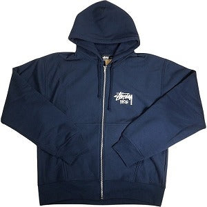 STUSSY ステューシー STOCK PARIS ZIP HOOD NAVY パリ限定ジップパーカー 紺 Size 【XL】 【新古品・未使用品】 20804824