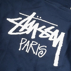 STUSSY ステューシー STOCK PARIS ZIP HOOD NAVY パリ限定ジップパーカー 紺 Size 【XL】 【新古品・未使用品】 20804824