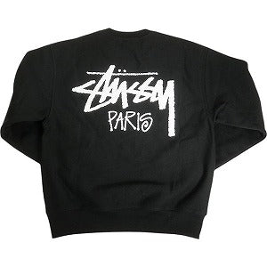 STUSSY ステューシー STOCK PARIS CREW BLACK パリ限定クルーネックスウェット 黒 Size 【M】 【新古品・未使用品】 20804832