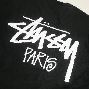 STUSSY ステューシー STOCK PARIS CREW BLACK パリ限定クルーネックスウェット 黒 Size 【M】 【新古品・未使用品】 20804832