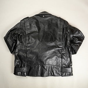 sacai サカイ 22AW×SCHOTT Leather Studs Blouson ライダースジャケット 黒 Size 【4】 【中古品-良い】 20804902