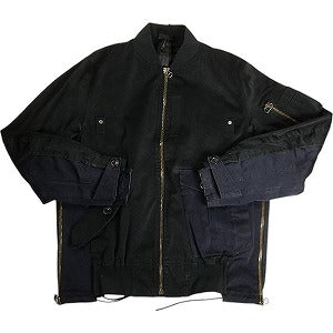 sacai サカイ ×Ten C 20AW TEMPESTANORAK MA-1 ジャケット 黒 Size 【4】 【中古品-良い】 20804910