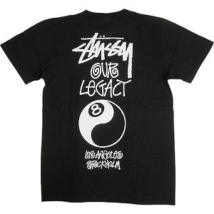 STUSSY ステューシー ×OUR LEGACY WORK SHOP 24AW 8 BALL YIN YANG TEE PIGMENT DYED Black Tシャツ 黒 Size 【S】 【新古品・未使用品】 20805078