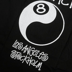 STUSSY ステューシー ×OUR LEGACY WORK SHOP 24AW 8 BALL YIN YANG TEE PIGMENT DYED Black Tシャツ 黒 Size 【S】 【新古品・未使用品】 20805078