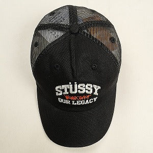 STUSSY ステューシー ×OUR LEGACY WORK SHOP 24AW LOW PROFILE TRUCKER CAP Black メッシュキャップ 黒 Size 【フリー】 【新古品・未使用品】 20805098