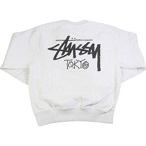 STUSSY ステューシー 24AW STOCK TOKYO CREW ASH HEATHER 東京限定クルーネックスウェット 薄灰 Size 【S】 【新古品・未使用品】 20805151