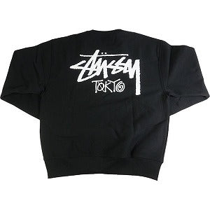 STUSSY ステューシー 24AW STOCK TOKYO CREW BLACK 東京限定クルーネックスウェット 黒 Size 【S】 【新古品・未使用品】 20805164