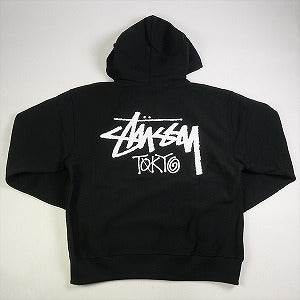 STUSSY ステューシー 24AW STOCK TOKYO ZIP HOOD BLACK 東京限定ジップパーカー 黒 Size 【XL】 【新古品・未使用品】 20805226