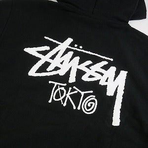 STUSSY ステューシー 24AW STOCK TOKYO ZIP HOOD BLACK 東京限定ジップパーカー 黒 Size 【XL】 【新古品・未使用品】 20805226