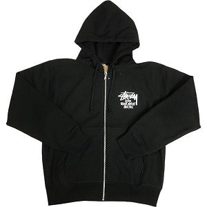 STUSSY ステューシー ×DOVER STREET MARKET 23AW STOCK DSM LONDON ZIP HOODIE BLACK ジップパーカー 黒 Size 【L】 【新古品・未使用品】 20805332