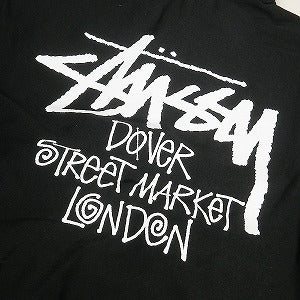 STUSSY ステューシー ×DOVER STREET MARKET 23AW STOCK DSM LONDON ZIP HOODIE BLACK ジップパーカー 黒 Size 【L】 【新古品・未使用品】 20805332