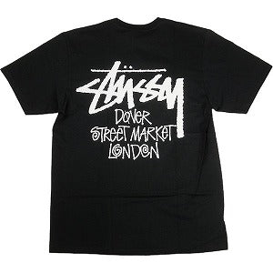 STUSSY ステューシー ×DOVER STREET MARKET 23AW STOCK DSM LONDON BLACK TEE Tシャツ 黒 Size 【S】 【新古品・未使用品】 20805341