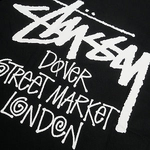 STUSSY ステューシー ×DOVER STREET MARKET 23AW STOCK DSM LONDON BLACK TEE Tシャツ 黒 Size 【S】 【新古品・未使用品】 20805341