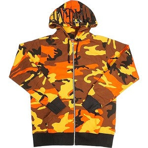 SUPREME シュプリーム 15SS Hooded Foil Logo Zip Up Sweatshirt Orange ジップパーカー オレンジ Size 【M】 【中古品-非常に良い】 20805395