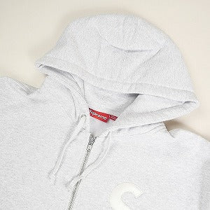 SUPREME シュプリーム 24AW S Logo Zip Up Hooded Sweatshirt Ash Grey ジップパーカー 薄灰 Size 【L】 【新古品・未使用品】 20805404