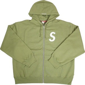 SUPREME シュプリーム 24AW S Logo Zip Up Hooded Sweatshirt Light Olive ジップパーカー オリーブ Size 【XL】 【新古品・未使用品】 20805503