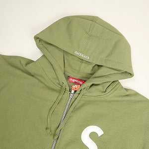 SUPREME シュプリーム 24AW S Logo Zip Up Hooded Sweatshirt Light Olive ジップパーカー オリーブ Size 【XL】 【新古品・未使用品】 20805503