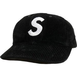 SUPREME シュプリーム 24AW Corduroy S Logo 6-Panel Black キャップ 黒 Size 【フリー】 【新古品・未使用品】 20805518