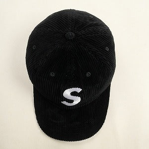 SUPREME シュプリーム 24AW Corduroy S Logo 6-Panel Black キャップ 黒 Size 【フリー】 【新古品・未使用品】 20805518