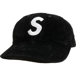 SUPREME シュプリーム 24AW Corduroy S Logo 6-Panel Black キャップ 黒 Size 【フリー】 【新古品・未使用品】 20805570