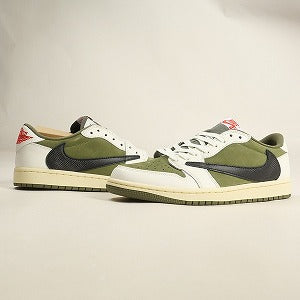 NIKE ナイキ ×Travis Scott Air Jordan 1 Low OG SP Reverse Olive DM7866-200 スニーカー オリーブ Size 【26.5cm】 【新古品・未使用品】 20805607