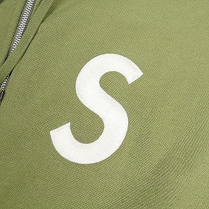 SUPREME シュプリーム 24AW S Logo Zip Up Hooded Sweatshirt Light Olive ジップパーカー オリーブ Size 【L】 【新古品・未使用品】 20805609