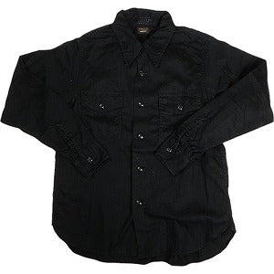 At Last ＆ Co アットラスト/BUTCHER PRODUCTS ブッチャープロダクツ WORK SHIRT BLACK 長袖シャツ 黒 Size 【14.5】 【中古品-良い】 20805631