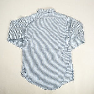 At Last ＆ Co アットラスト/BUTCHER PRODUCTS ブッチャープロダクツ WORK SHIRT STRIPE 長袖シャツ 青 Size 【14.5】 【中古品-良い】 20805632