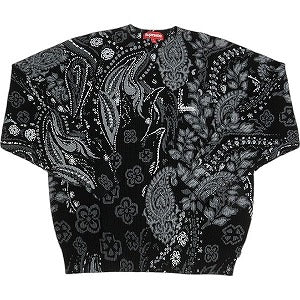 SUPREME シュプリーム 24SS Printed Paisley Sweater Black セーター 黒 Size 【M】 【中古品-非常に良い】 20805658