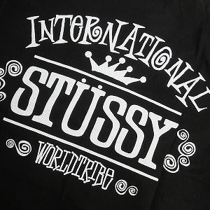 STUSSY ステューシー 24AW WORLDWIDE TEE PIGMENT DYED BLACK Tシャツ 黒 Size 【S】 【新古品・未使用品】 20805665