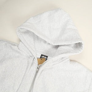 STUSSY ステューシー 24AW WORLDWIDE ZIP HOODIE Ash Heather ジップパーカー 灰 Size 【S】 【新古品・未使用品】 20805671