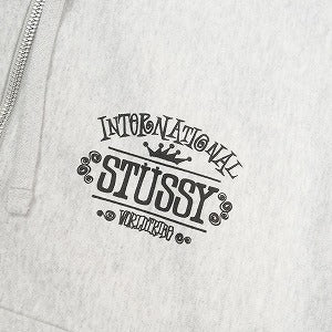 STUSSY ステューシー 24AW WORLDWIDE ZIP HOODIE Ash Heather ジップパーカー 灰 Size 【S】 【新古品・未使用品】 20805671