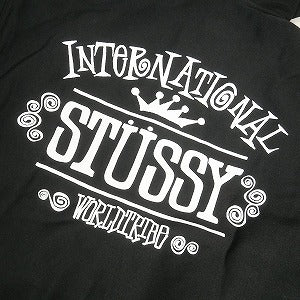 STUSSY ステューシー 24AW WORLDWIDE ZIP HOODIE BLACK ジップパーカー 黒 Size 【S】 【新古品・未使用品】 20805674