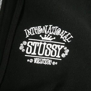 STUSSY ステューシー 24AW WORLDWIDE ZIP HOODIE BLACK ジップパーカー 黒 Size 【S】 【新古品・未使用品】 20805674