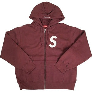 SUPREME シュプリーム 24AW S Logo Zip Up Hooded Sweatshirt Maroon ジップパーカー バーガンディー Size 【M】 【新古品・未使用品】 20805679