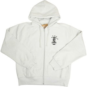 STUSSY ステューシー 24AW CROWN BAND ZIP HOODIE WHITE ジップパーカー 白 Size 【S】 【新古品・未使用品】 20805723