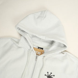 STUSSY ステューシー 24AW CROWN BAND ZIP HOODIE WHITE ジップパーカー 白 Size 【S】 【新古品・未使用品】 20805723